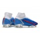 Nike Mercurial Superfly 8 Elite DF FG Blu Bianco Rosso