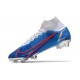 Nike Mercurial Superfly 8 Elite DF FG Blu Bianco Rosso