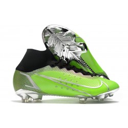 Nike Mercurial Superfly 8 Elite DF FG Verde Argento Nero