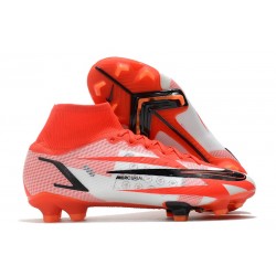 Nike Mercurial Superfly 8 Spark Positivity CR7 Elite FG Rosso Bianco Nero