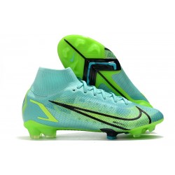 Nike Mercurial Superfly 8 Elite DF FG Turchese Dinamico Lime Glow