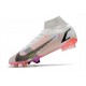 Nike Mercurial Superfly 8 Elite DF FG Bianco Nero Cremisi Vivace Rosa Blast