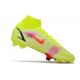 Nike Mercurial Superfly 8 Elite DF FG Volt Cremisi Vivace Nero