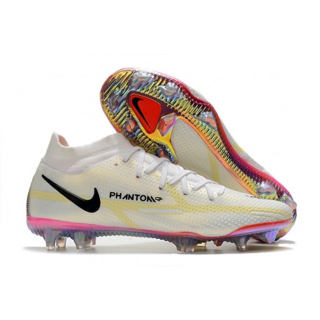 Nike Phantom GT Elite DF II FG Bianco Nero Cremisi Vivace Rosa Blast