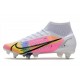 Nike Mercurial Superfly 8 Elite SG-Pro AC Bianco Nero Rosa